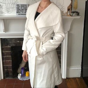 White felt/cotton Parisian jacket